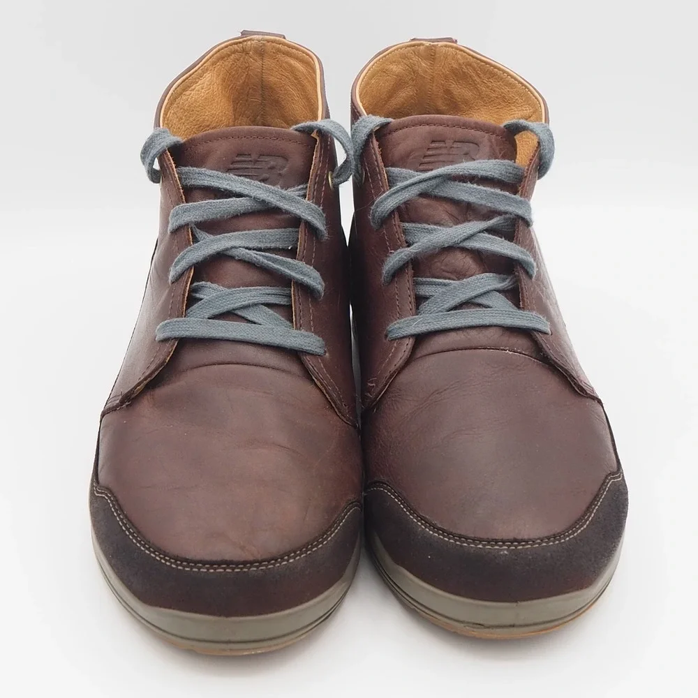 New Balance 3020 Leather Chukka Boot Mens US 13 Bitter Chocolate Brindle Leather